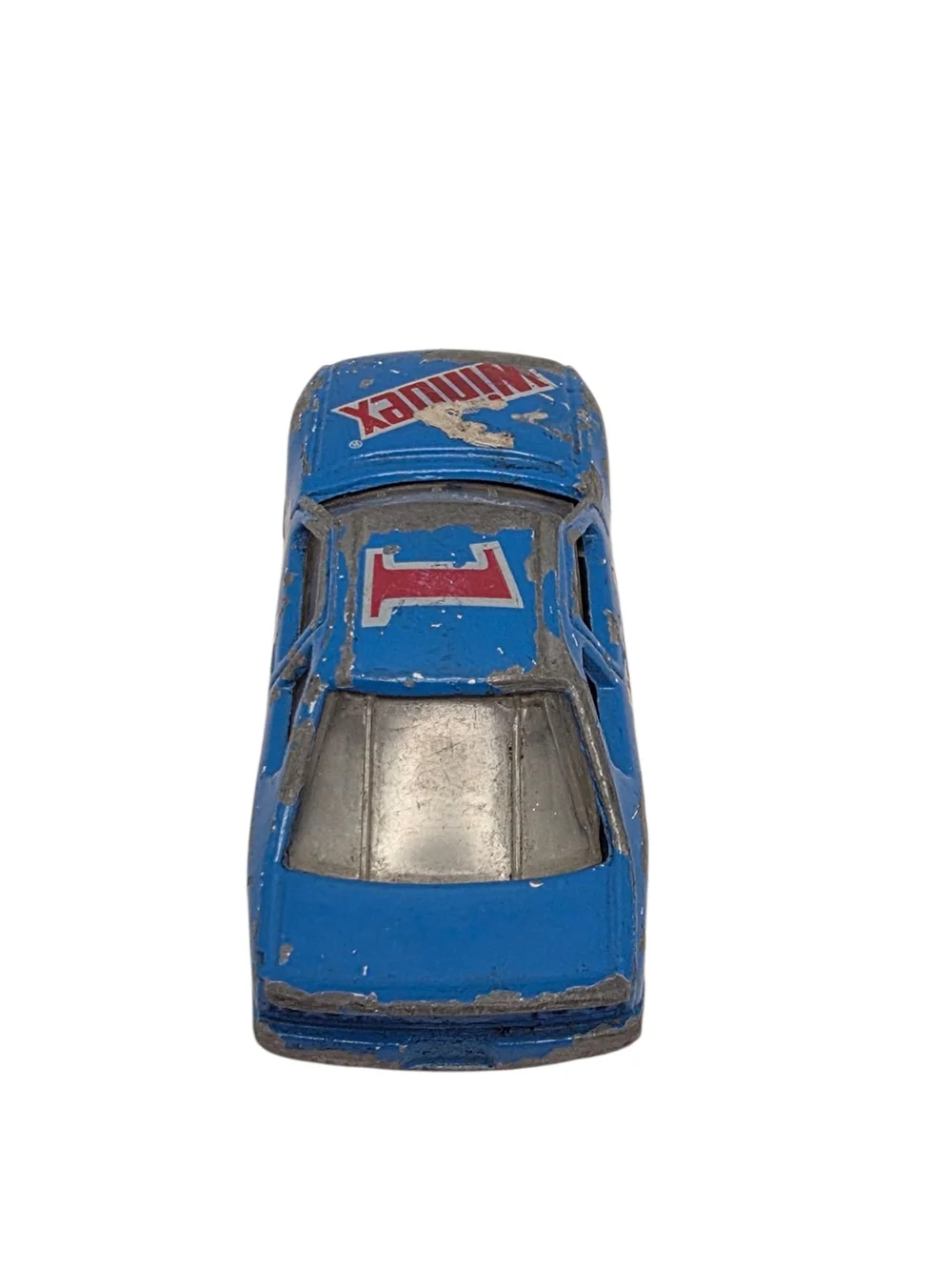 Vintage 80s 90s Nascar Windex Car Promo #1 Blue Racing Die Cast 1/64 Loose
